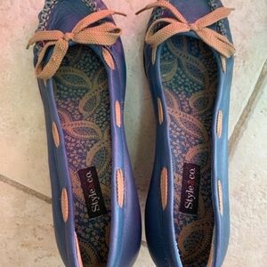 Style and Co blue heels “Becky”